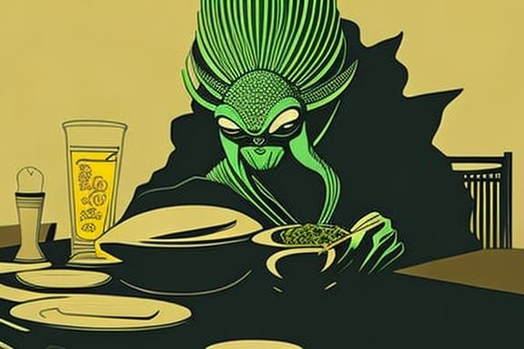 Cthulhu's Curry: Matte Photography in Noodle Shop