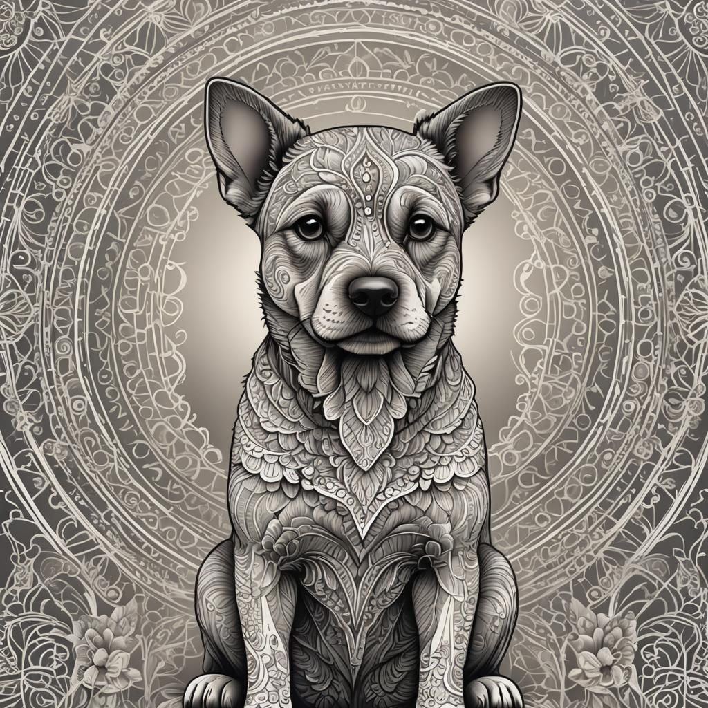 Soothing Monochromatic Line Art of Calm Mandalas