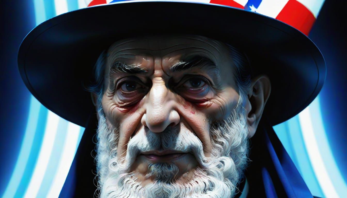 Film Noir Clown in H.R. Giger Comic Art