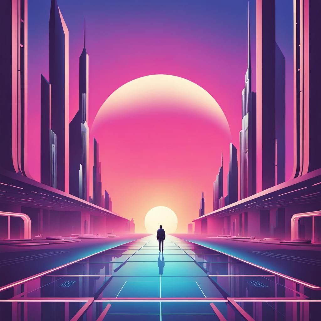 Surreal Blueberry Heart Fusion with Gold Wings