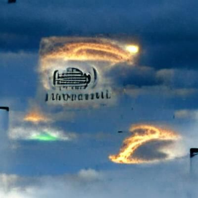 Universal Pictures Logo Over Glasgow