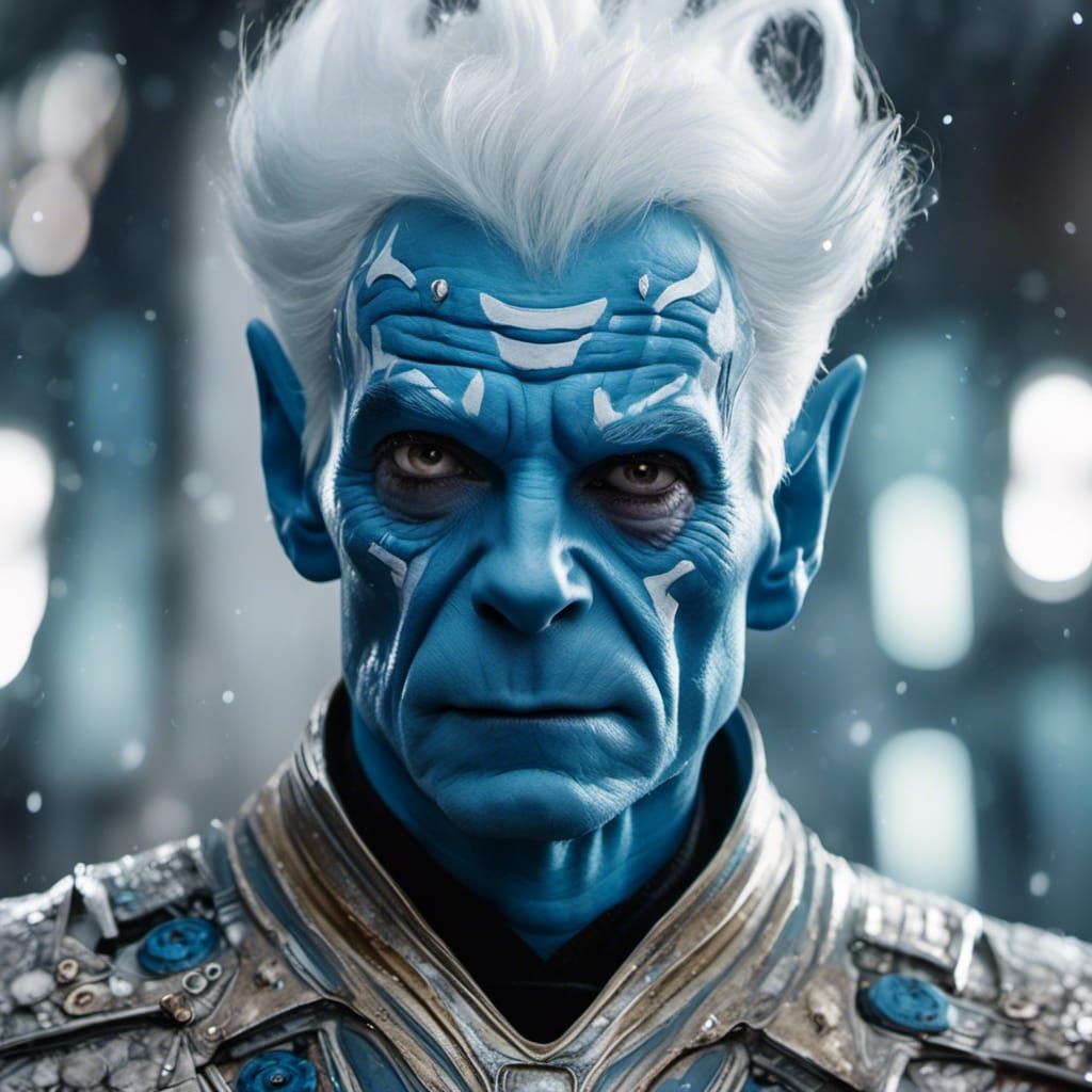 Hyperreal Andorian Portrait in Star Trek Style