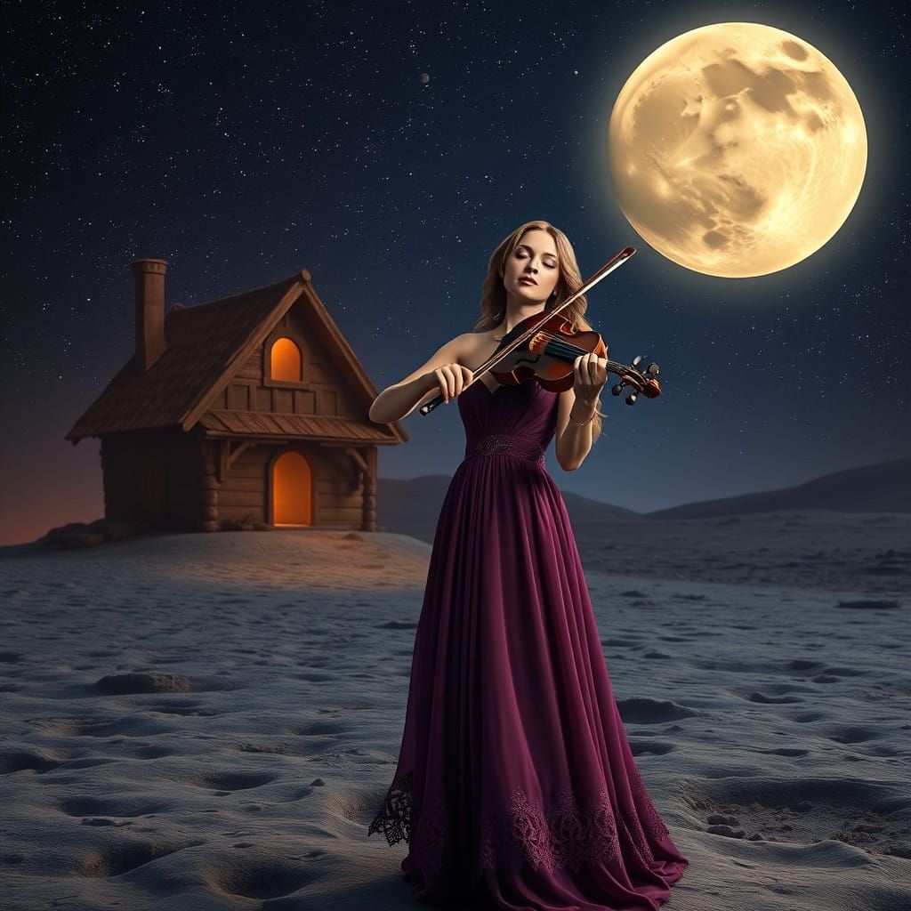 Enchanted Lunar Serenity: A Mystical Moonlit Concert