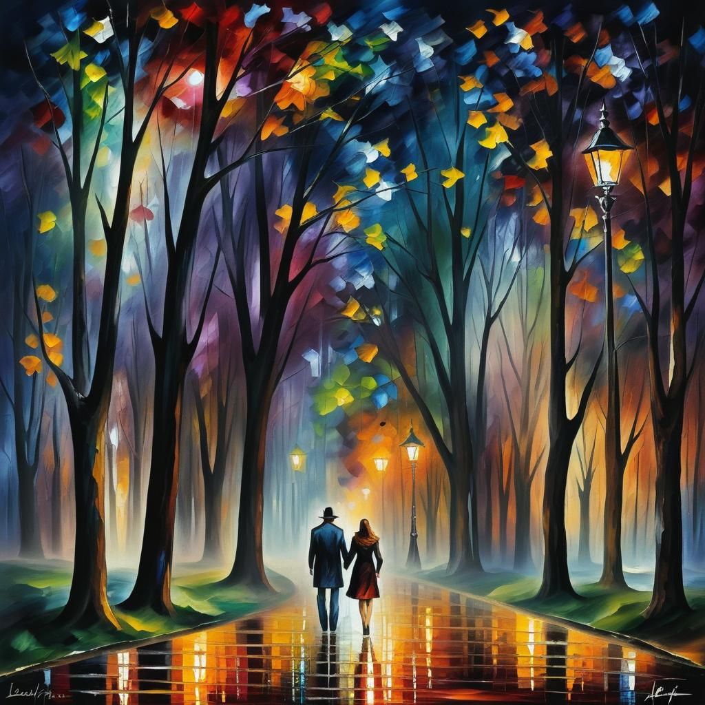 Grimdark Landscape Impasto Painting