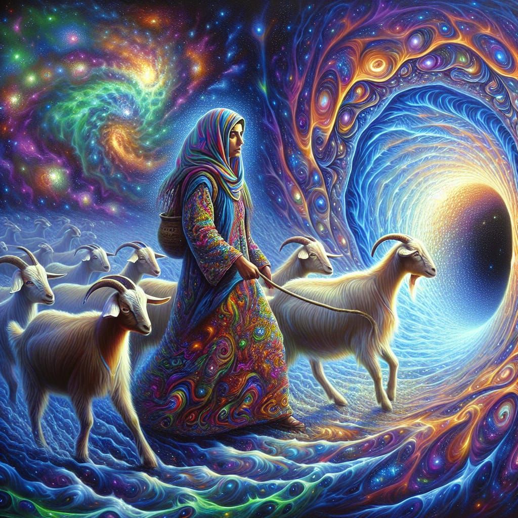 Psychedelic Goat Herder's Interdimensional Journey