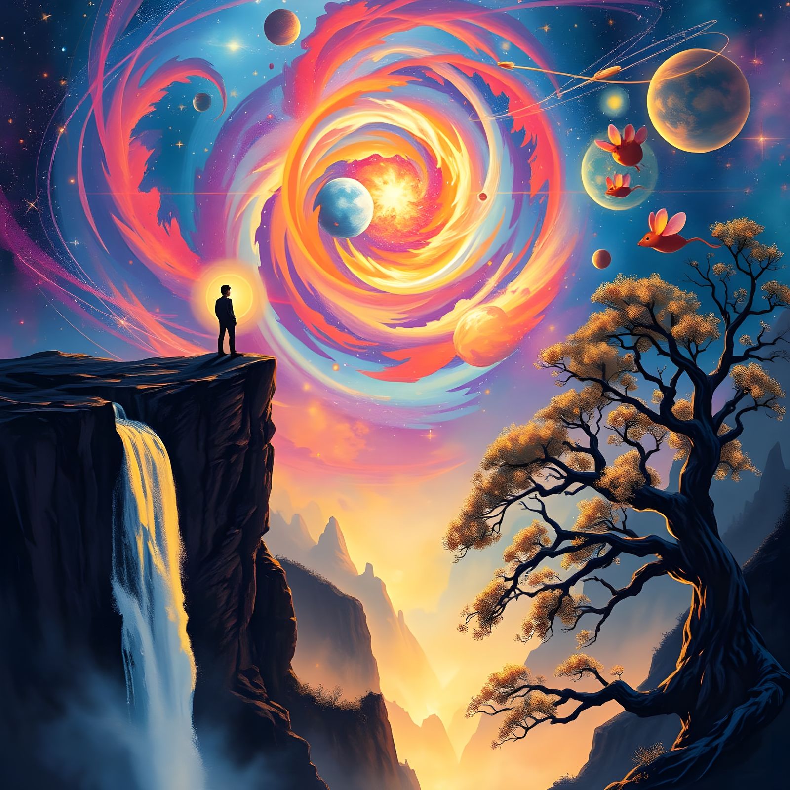 Ethereal Cosmic Dreamscape Reveals Aspirational Galaxy