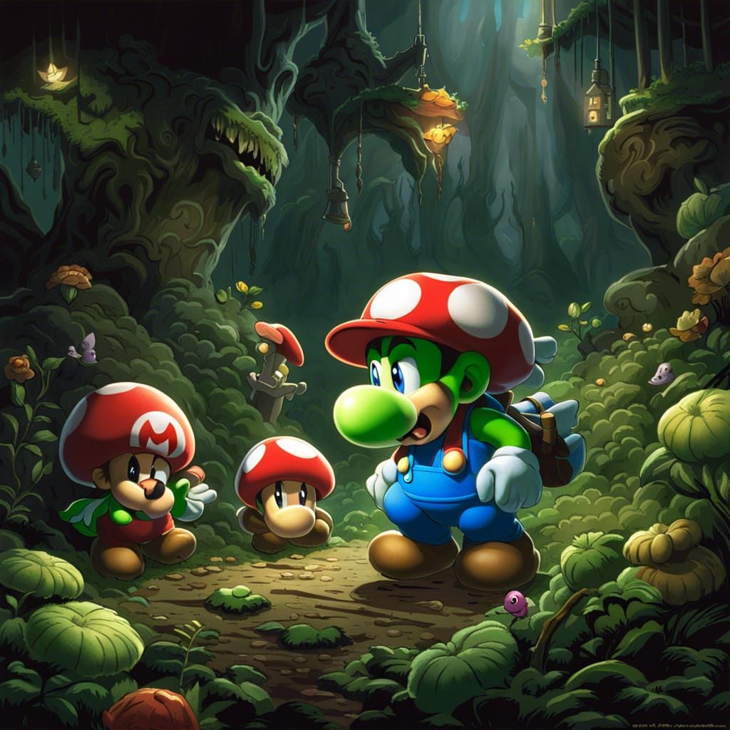 Yoshi Follows the Yellow Brick Road. Meets Alice in Wonderland.