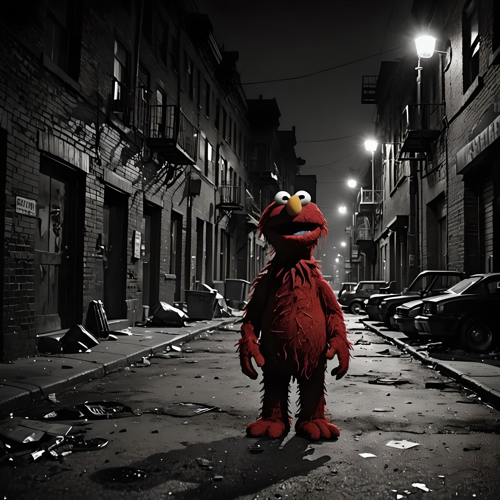 Sesame Street Crime Scene: Artstation Style