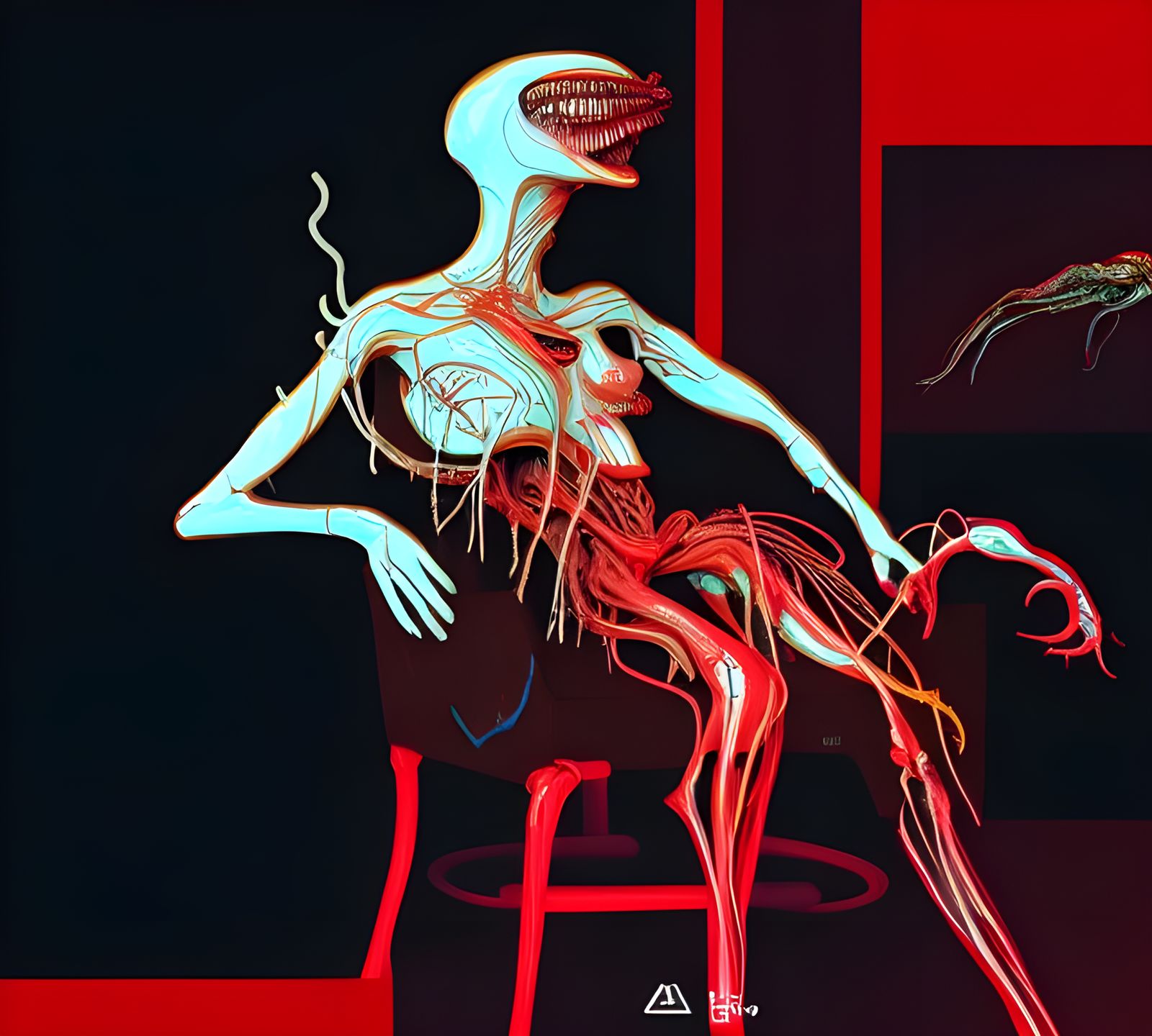 Smokey Xenobiology Meeting Place in Pâte de Verre Style