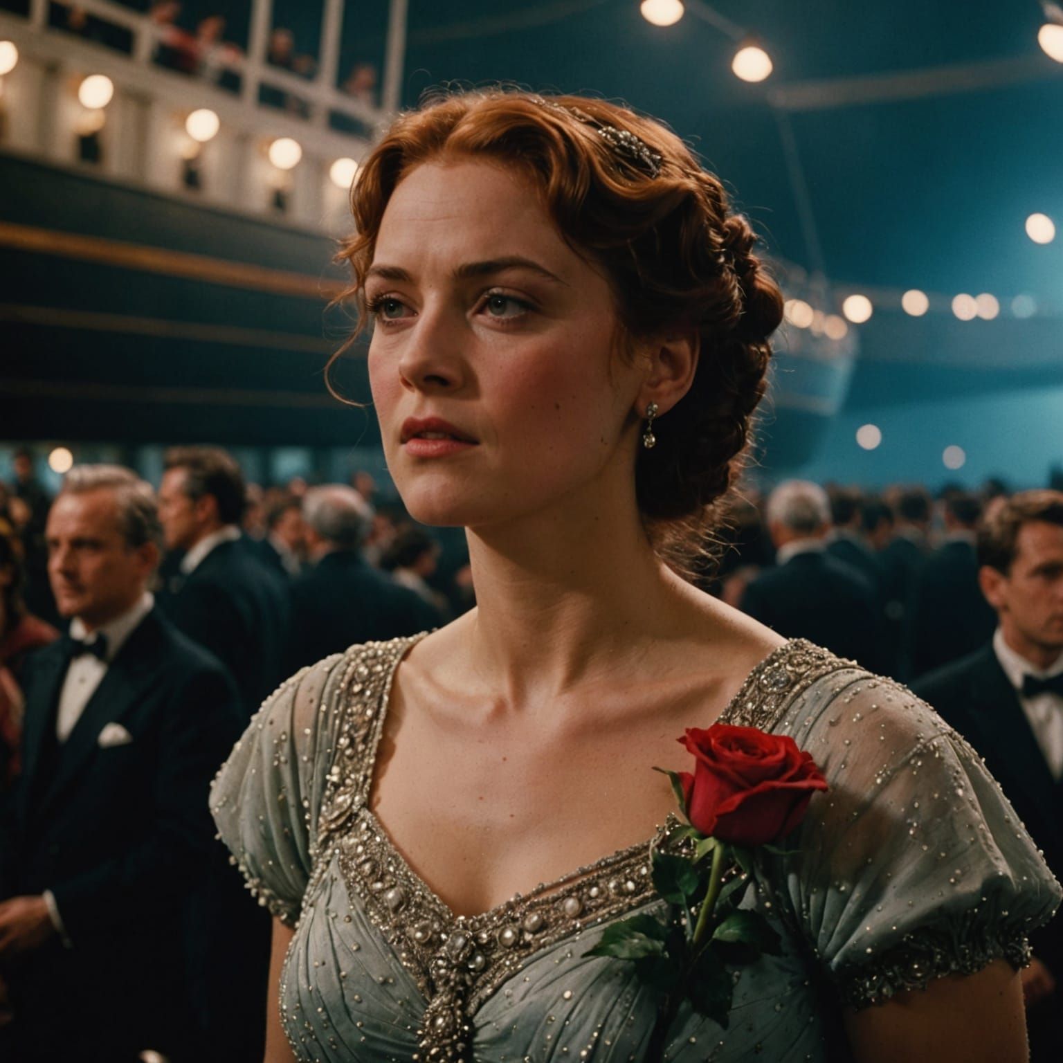 Titanic Rose: Dramatic Cinematic Film Still