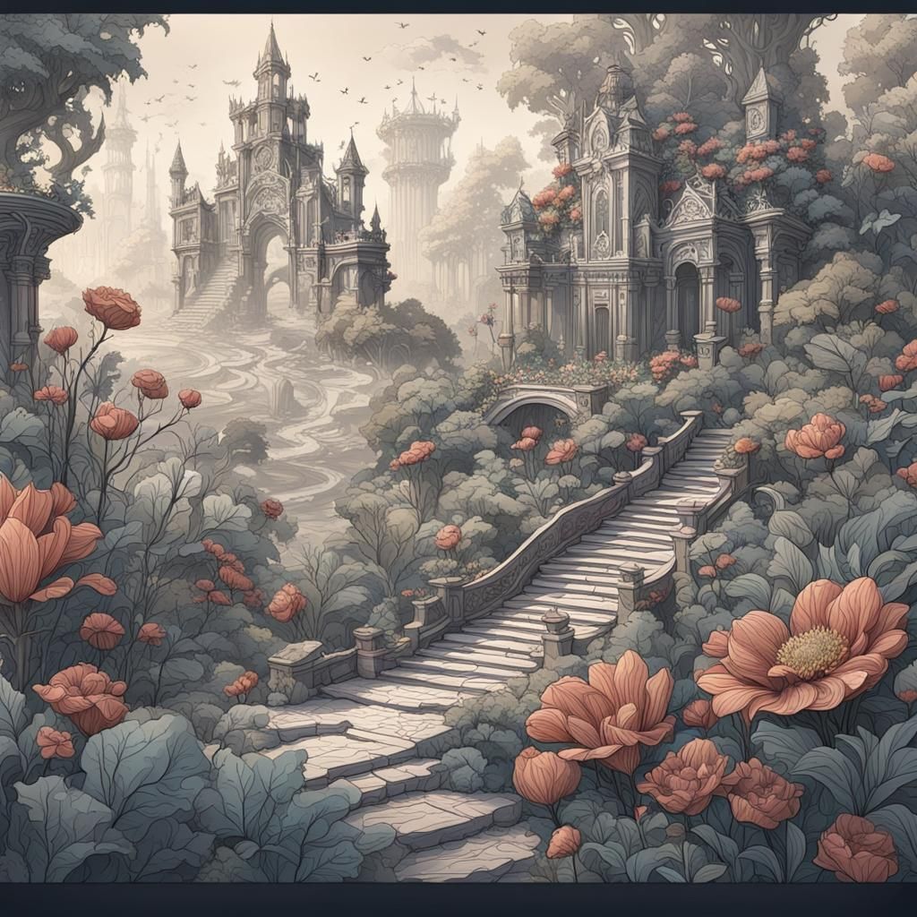 Botanical Ink Drawing Coming to Life