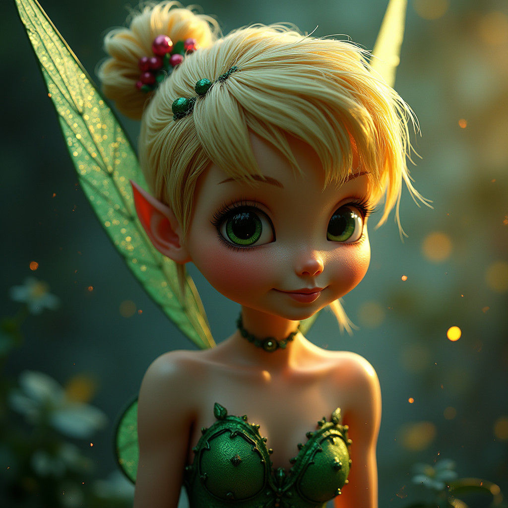 Gothic Tinkerbell in Photorealistic 3D