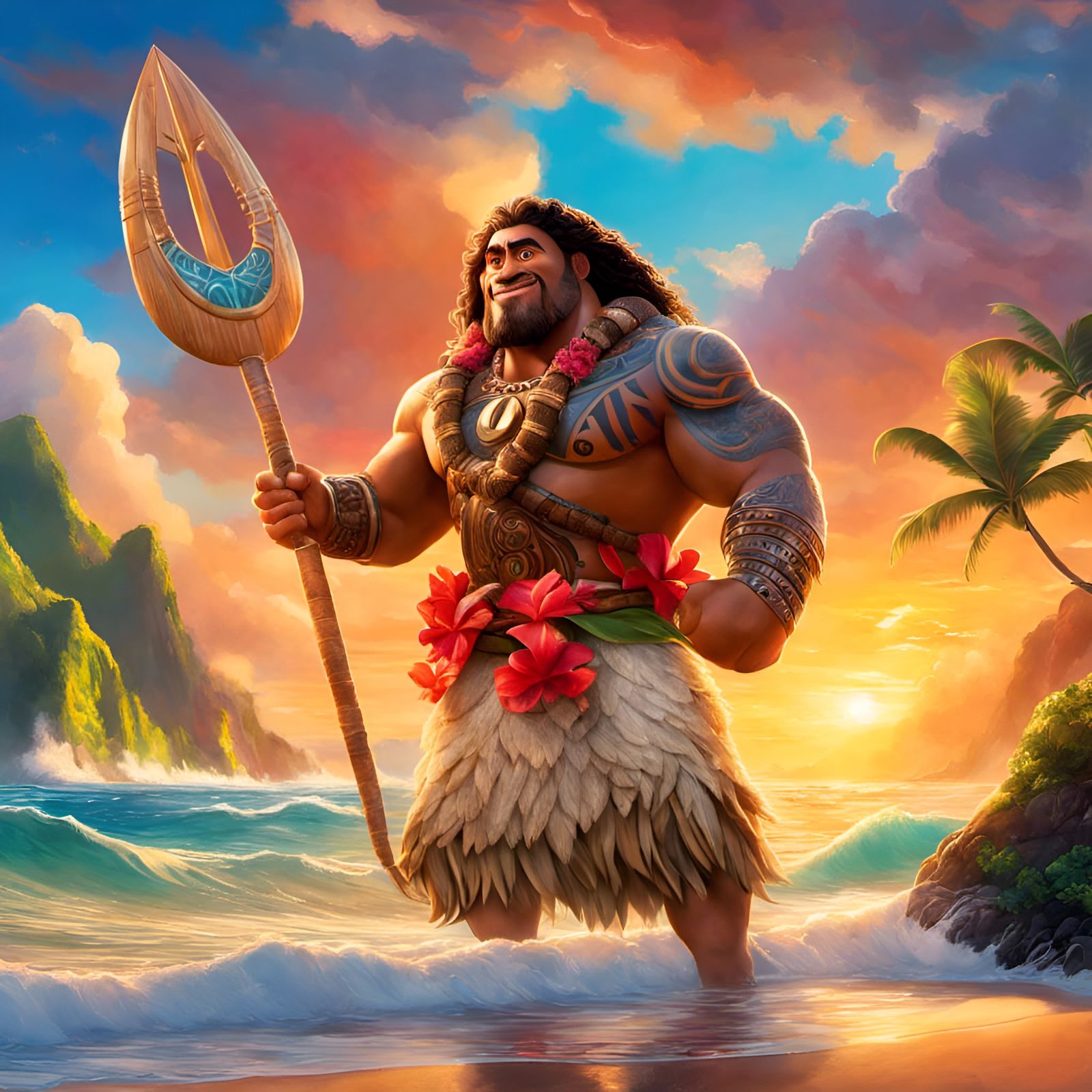 Maui, Shapeshifter Demigod of the Wind and Sea Hero of Men and Women