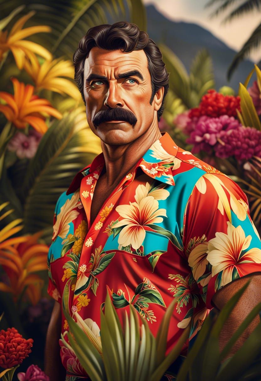 Tom Selleck as Magnum P.I. in Hawaii
