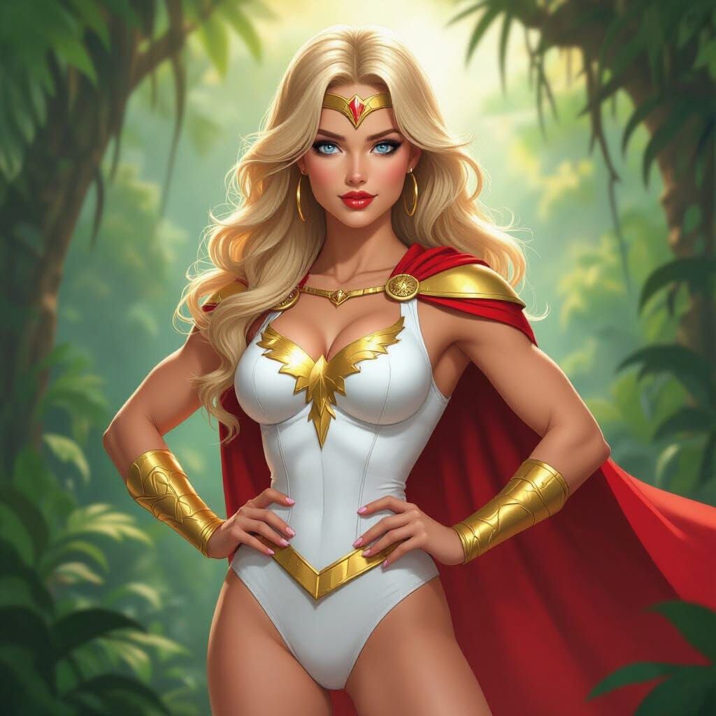 She-Ra in Jungle, Photorealistic Style
