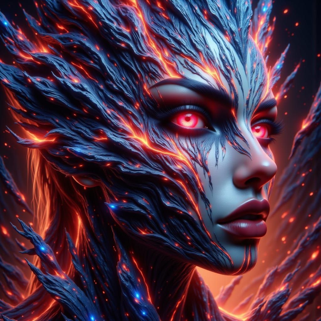 Surreal Hyperrealistic Dogs in Vibrant Splash Art