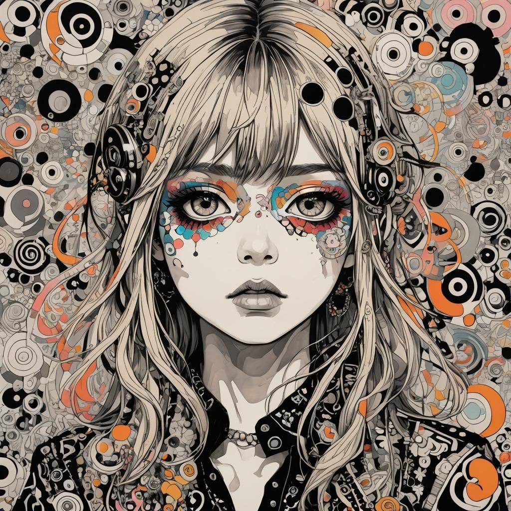 Psychedelic Art Dreamscape in Vibrant Colors