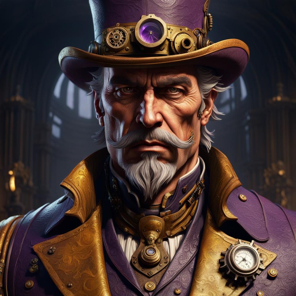 Steampunk Gunslinger CEO in Cinematic Realism