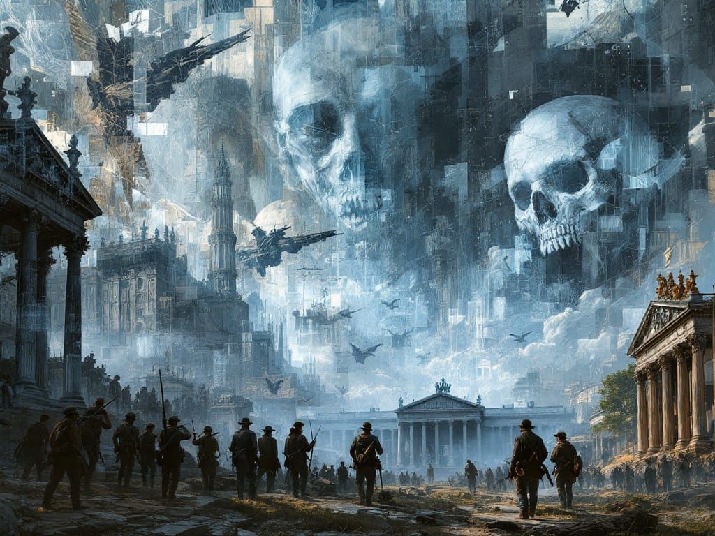 Epic Renaissance Apocalypse Unfolds in Technological Ruin