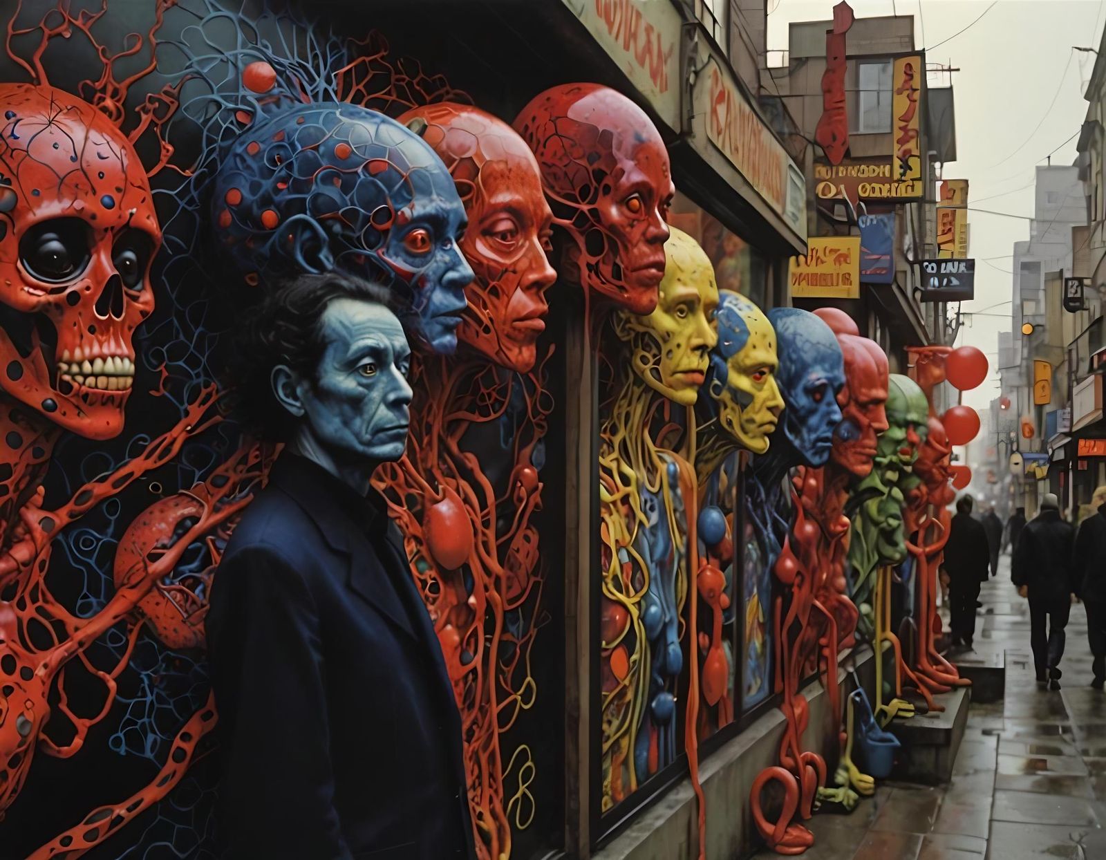 Surreal Figure Inspired by Visionary Art