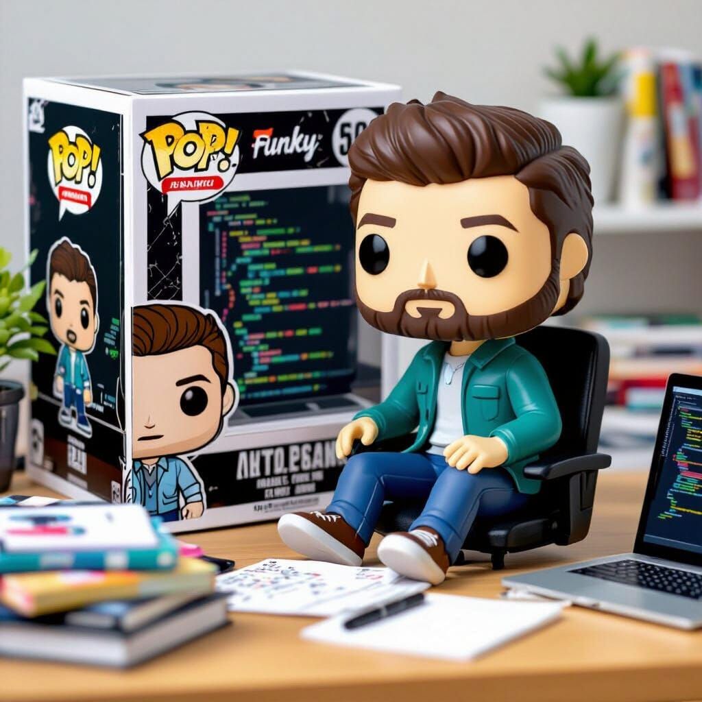 Funko Pop Software Engineer Figure in Cartoon Style