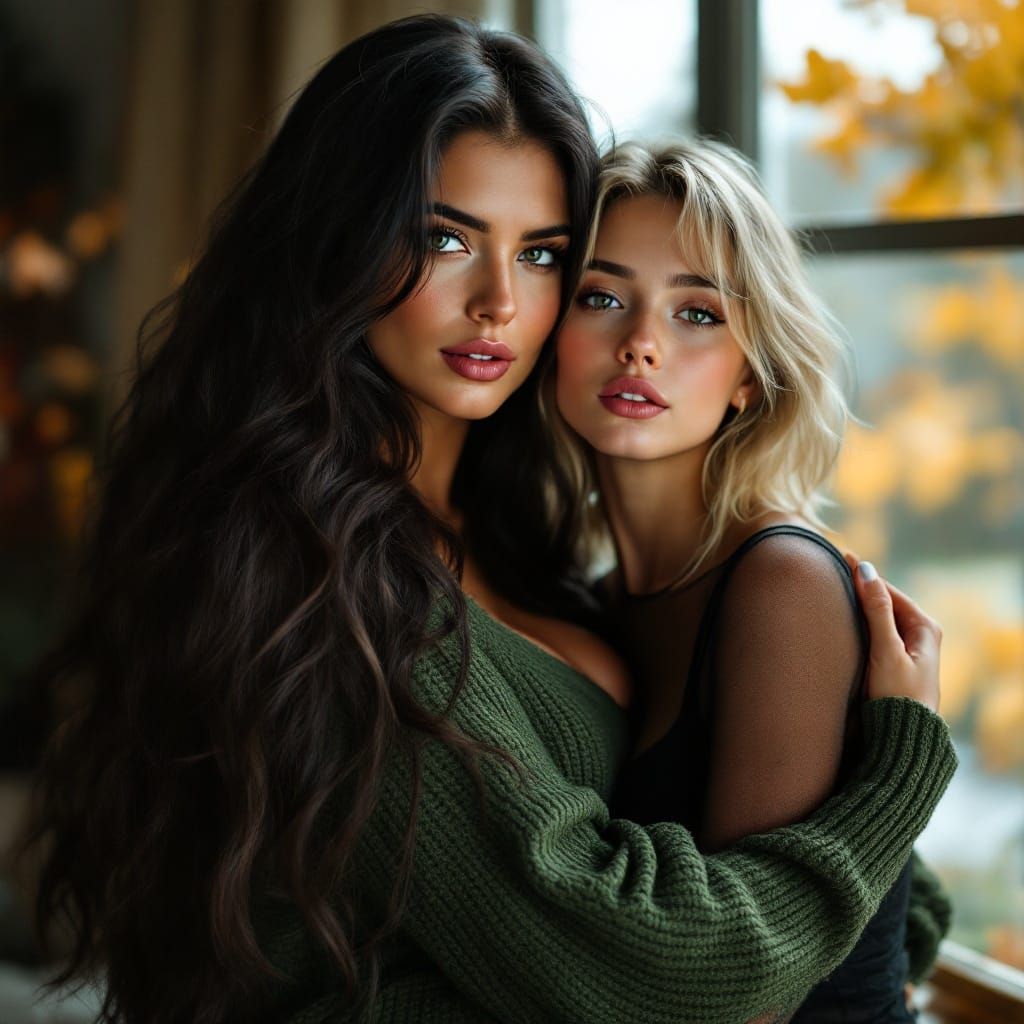 Ethereal Beauty in Autumn Setting