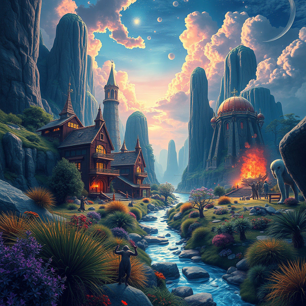 Fantastical Album Cover Art in 8K Resolution