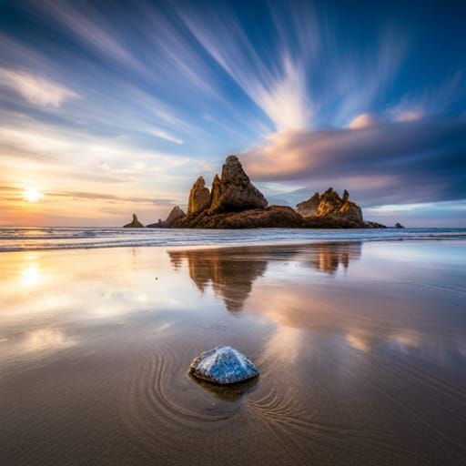 Diamonds on a Sandy Beach