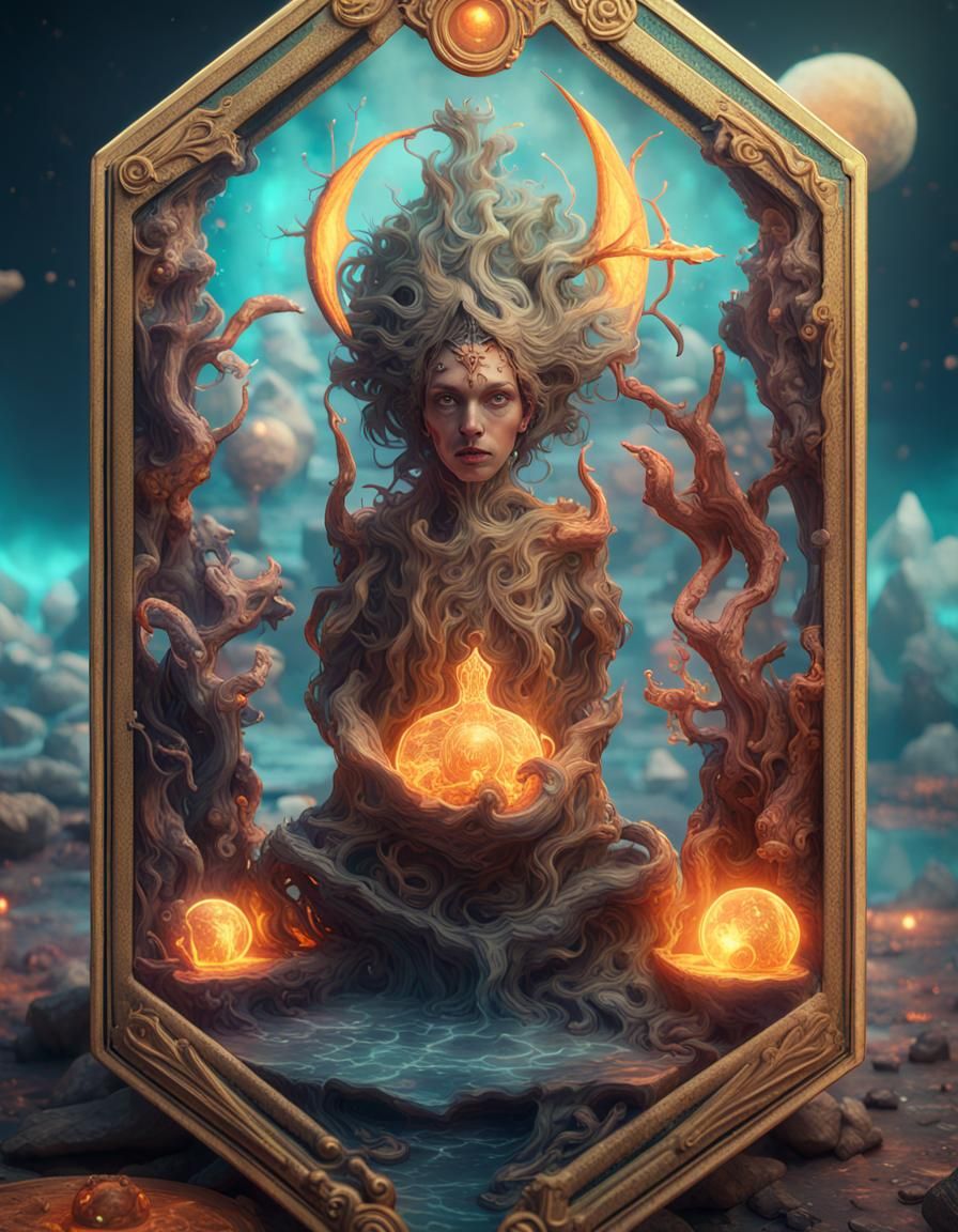 Surreal Tarot Card for Land of Confusion