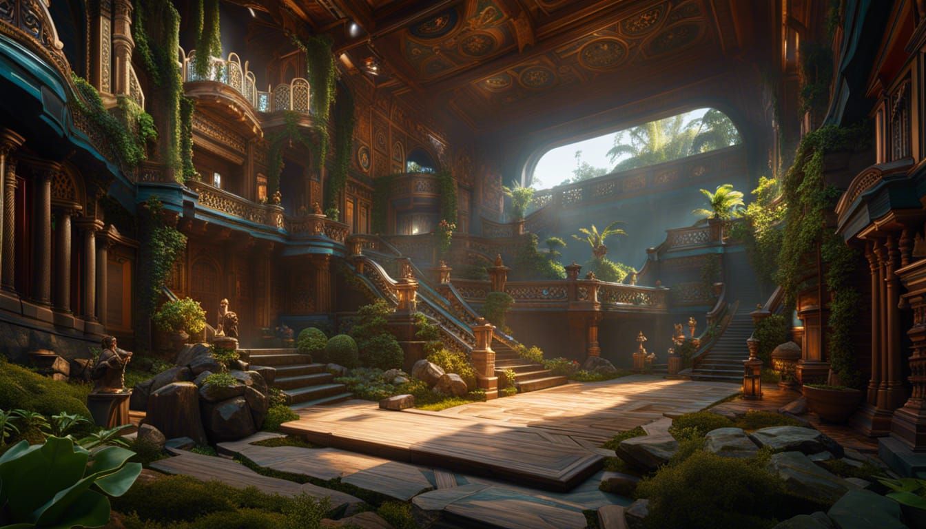 Surreal Digital Painting in 4D Resolution