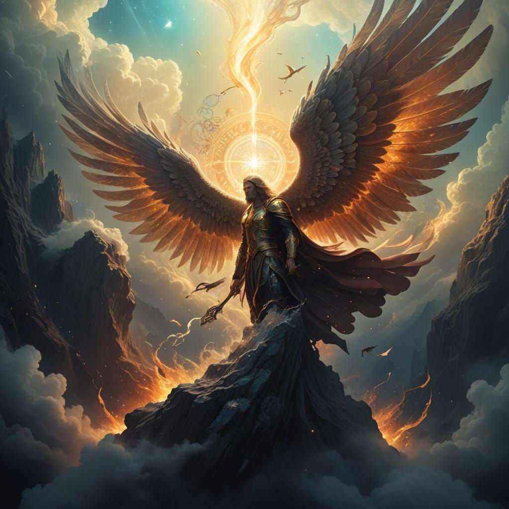 Divine Cosmic Vortex in Ethereal Holographic Style