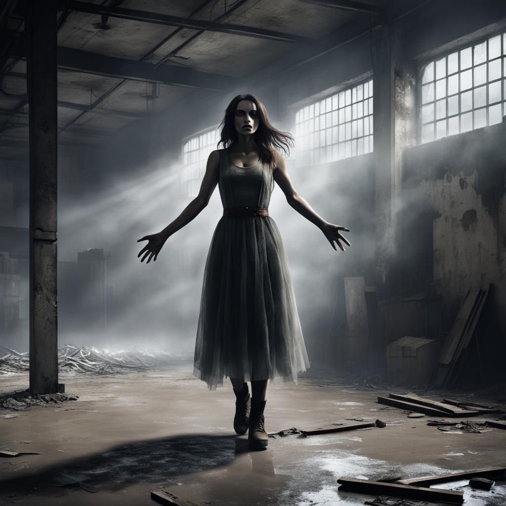 Macabre Apparition in Abandoned Warehouse