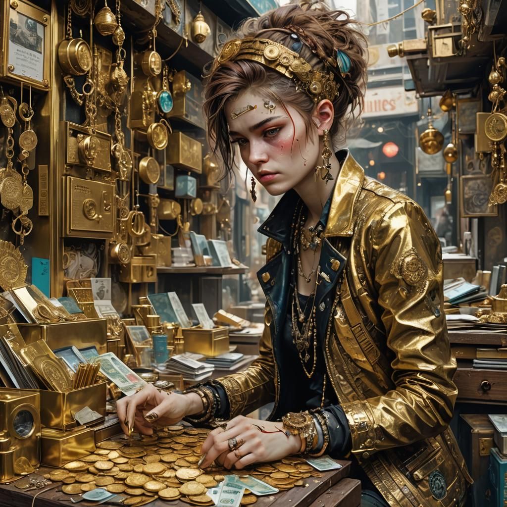 Counting money ____ inspired by AI_Eksander