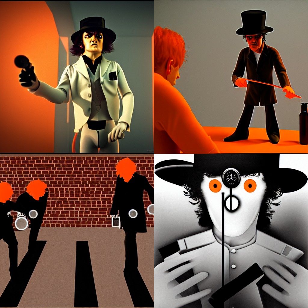 Photorealistic A Clockwork Orange in 8K Resolution