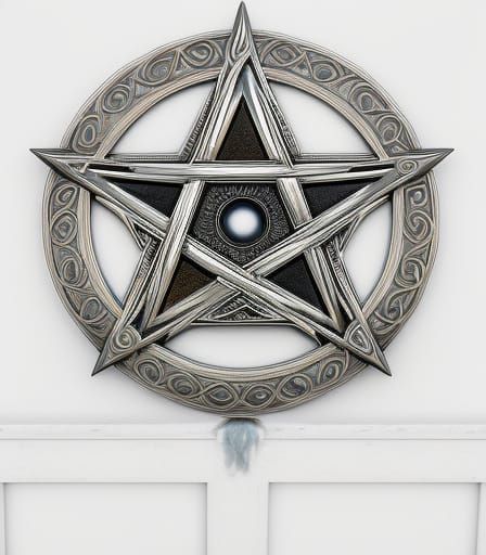 Wiccan Pentacle Storybook Illustration in 8K