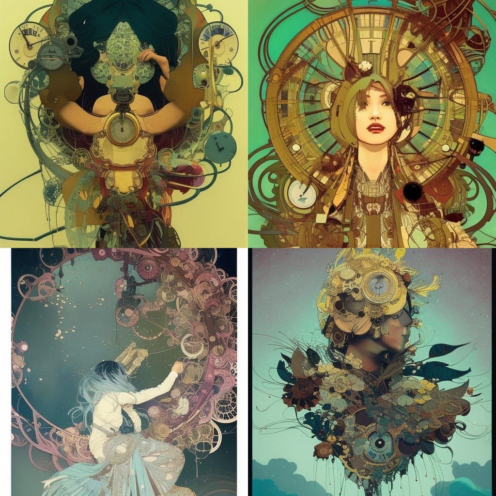 Hypnotist with Stopwatch in Detailed Matte Photography