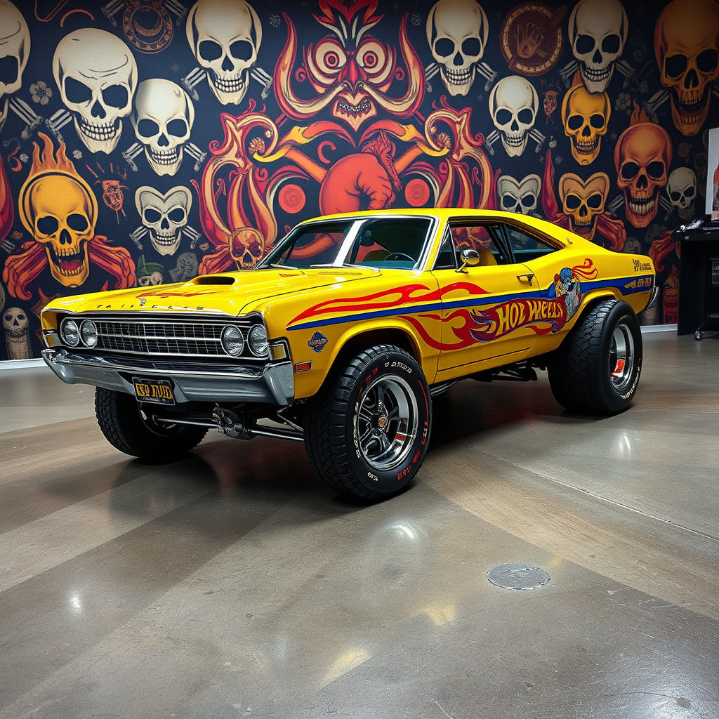 Cyberpunk-Inspired Hot Rod Fastback