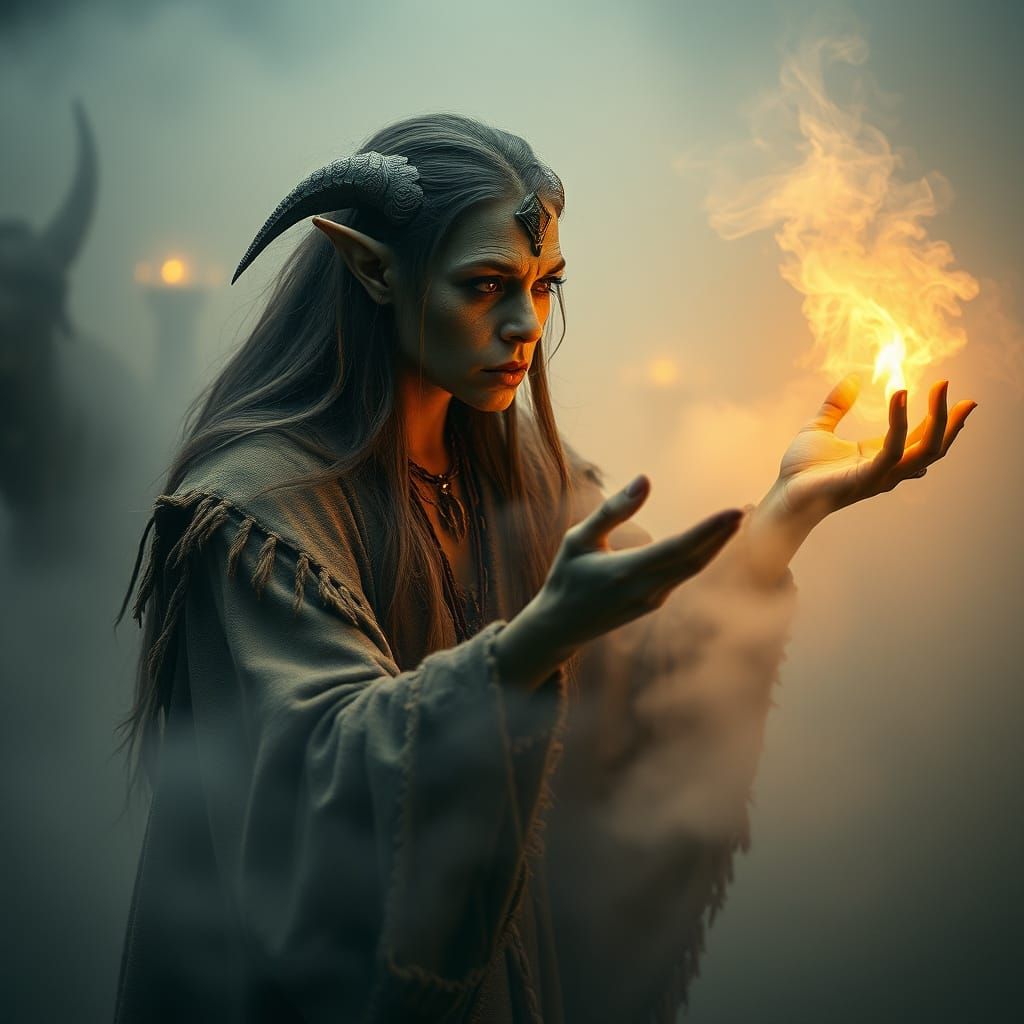 Ethereal Realms: An Orc Shaman's Spiritual Quest