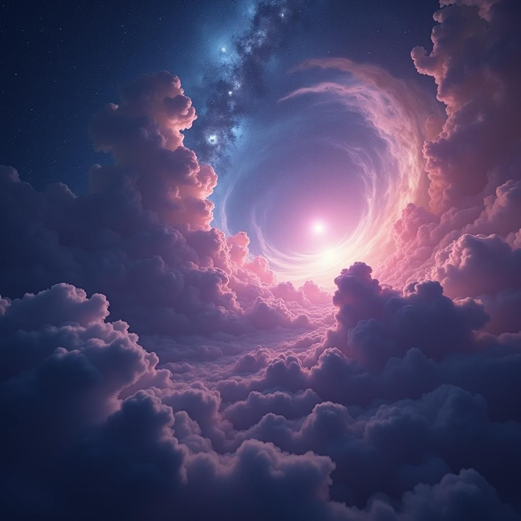 Eerie Galactic Nebulae in Cinematic Style