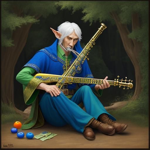 Elf Playing Flute: A Whimsical AI Creation
