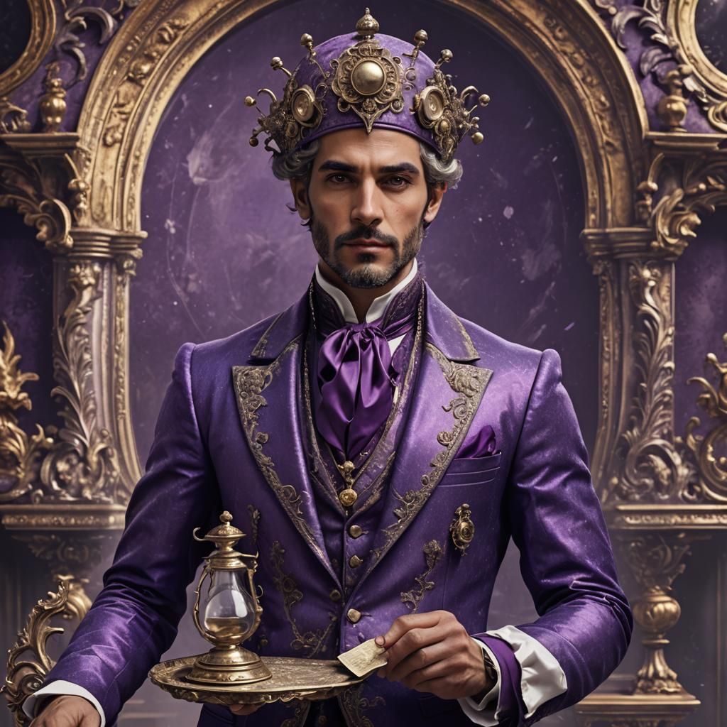 Princely Man with Scale in Baroque Style