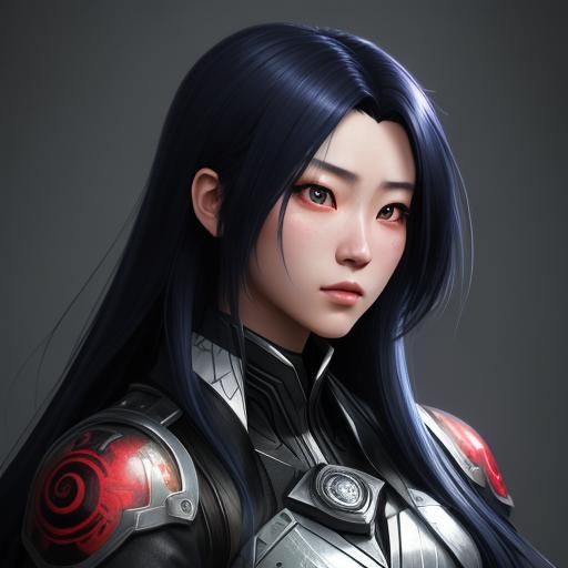 Hyper-Realistic Anime Portrait of a Japanese Girl