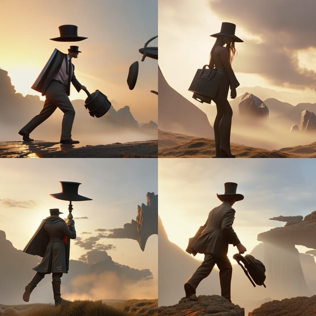 Fish Out of Water Concept Art in Formal Wear