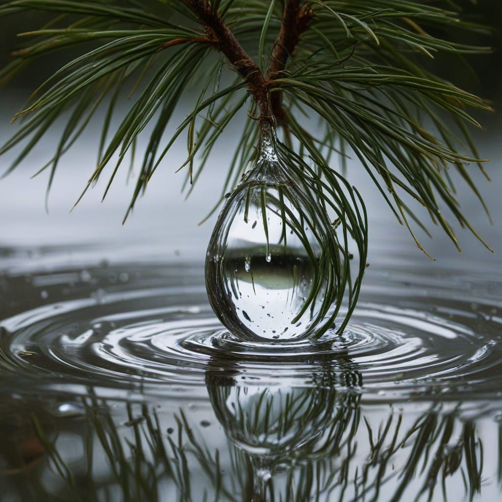 Surreal Glass Door to Raindrop in Macro Photography