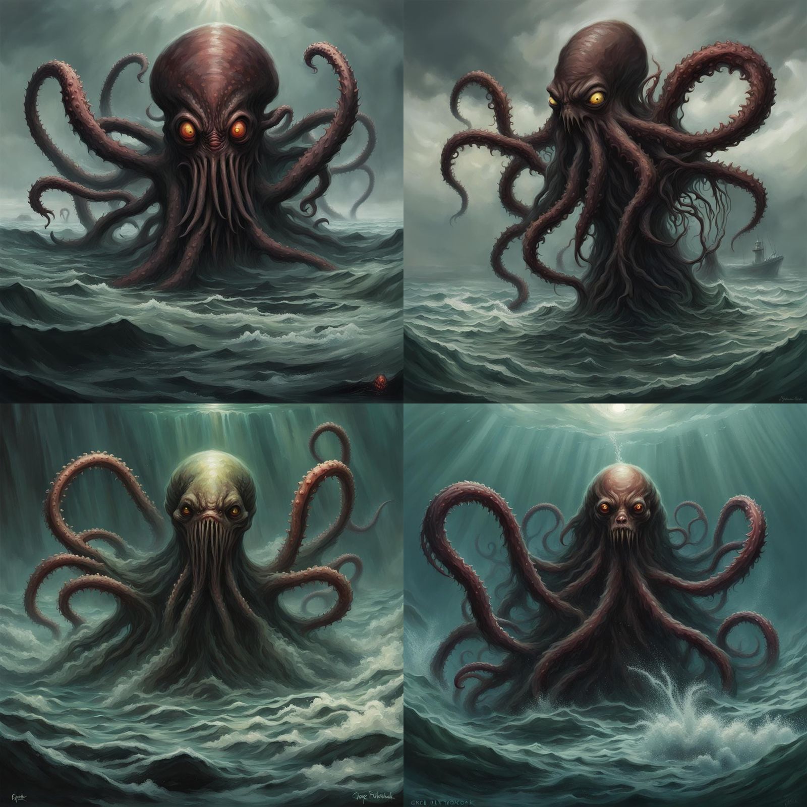 Sinister Tentacles Emerge from the Sea