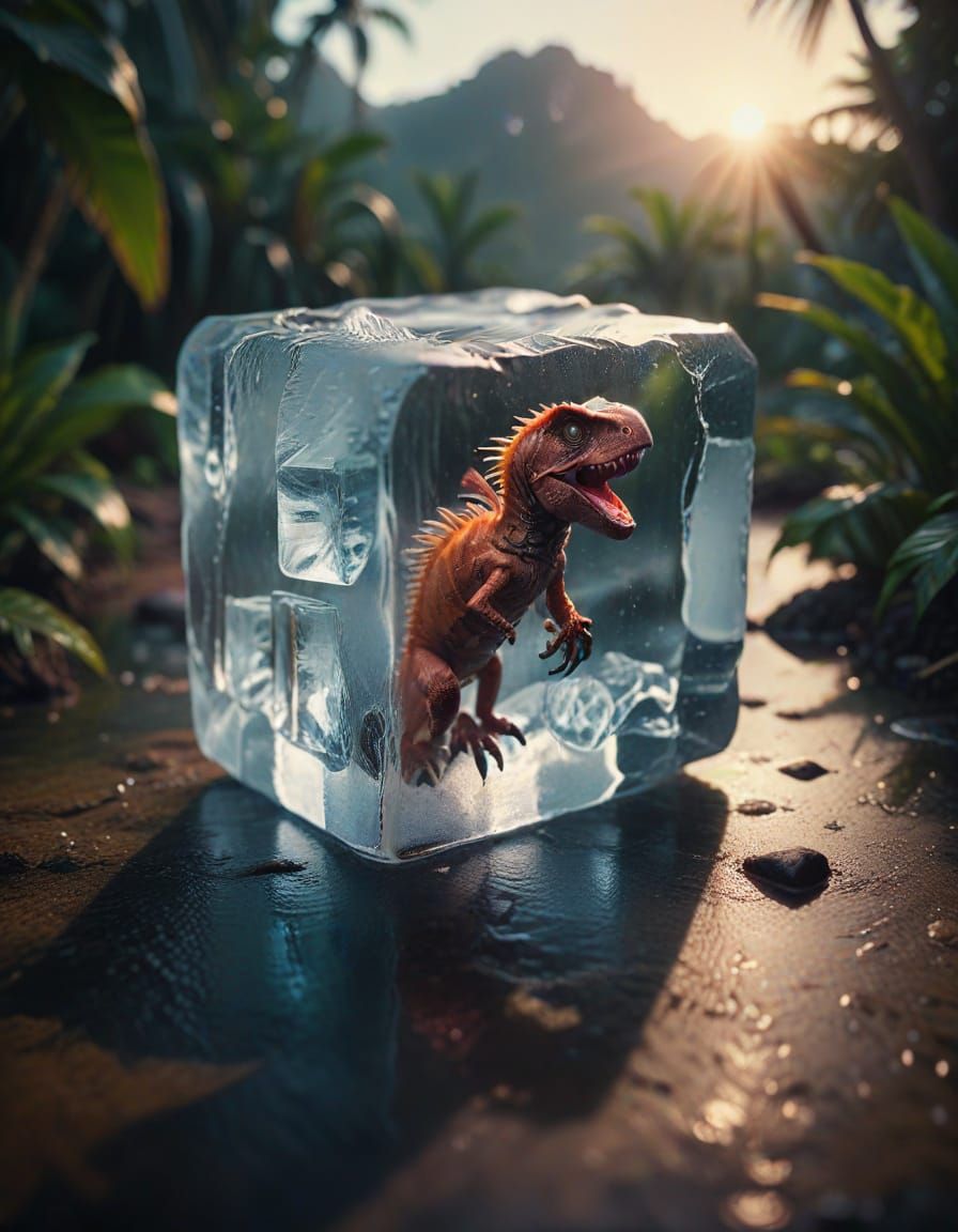 Ice Cube in Exotic Landscape Cinematic Film Still