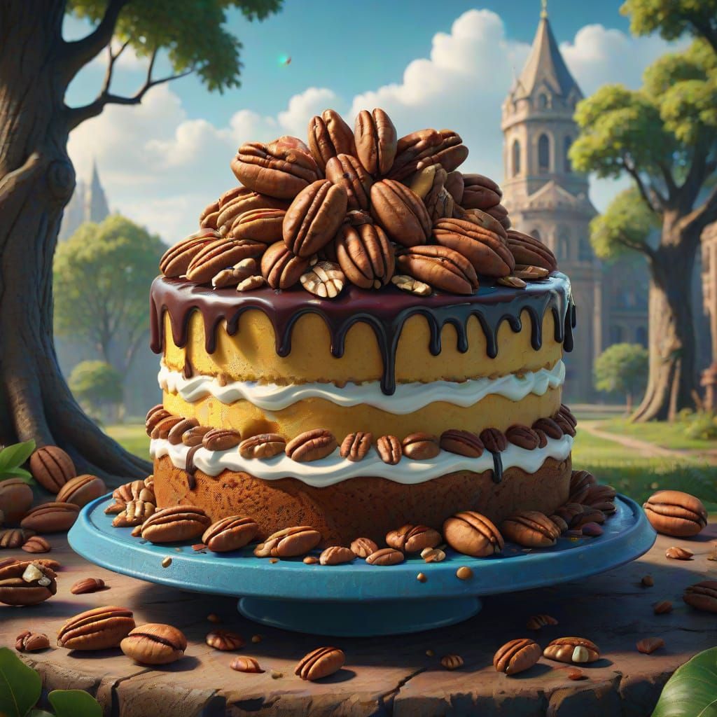 National Pecan Torte Day: Fantasy Concept Art
