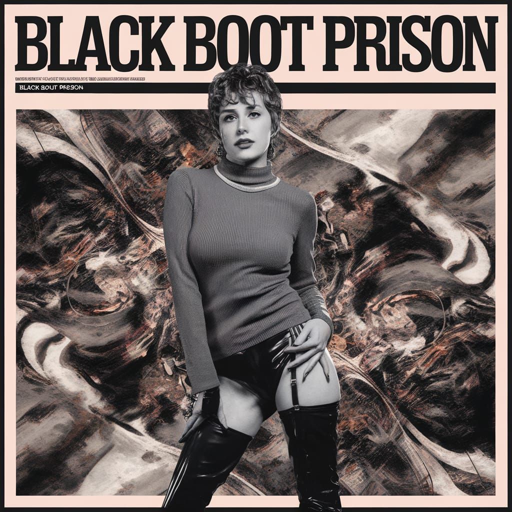 Glamorous Cyberpunk Magazine Cover with Cybernetic Cote De P...