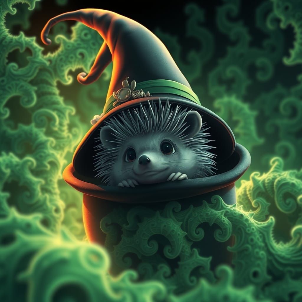 Grey Hedgehog in Witch Hat, Anime Key Visual