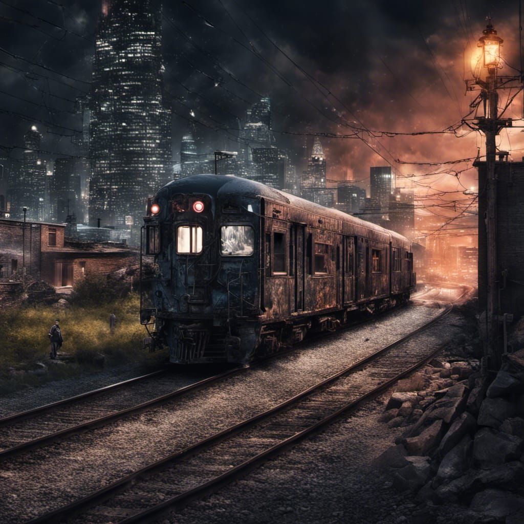 Lonely Travelers on Midnight Trains: Fantasy Concept Art